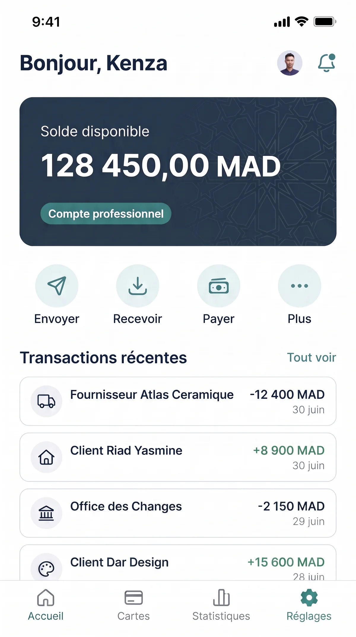 Application mobile de finance professionnelle conçue par BerryNoon
